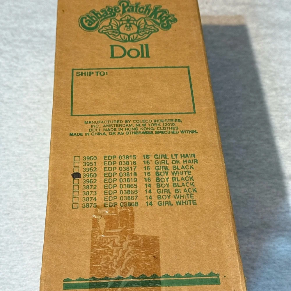 Cabbage Patch Kid Doll 1985 Original VINTAGE–‎ Boy 👶✨